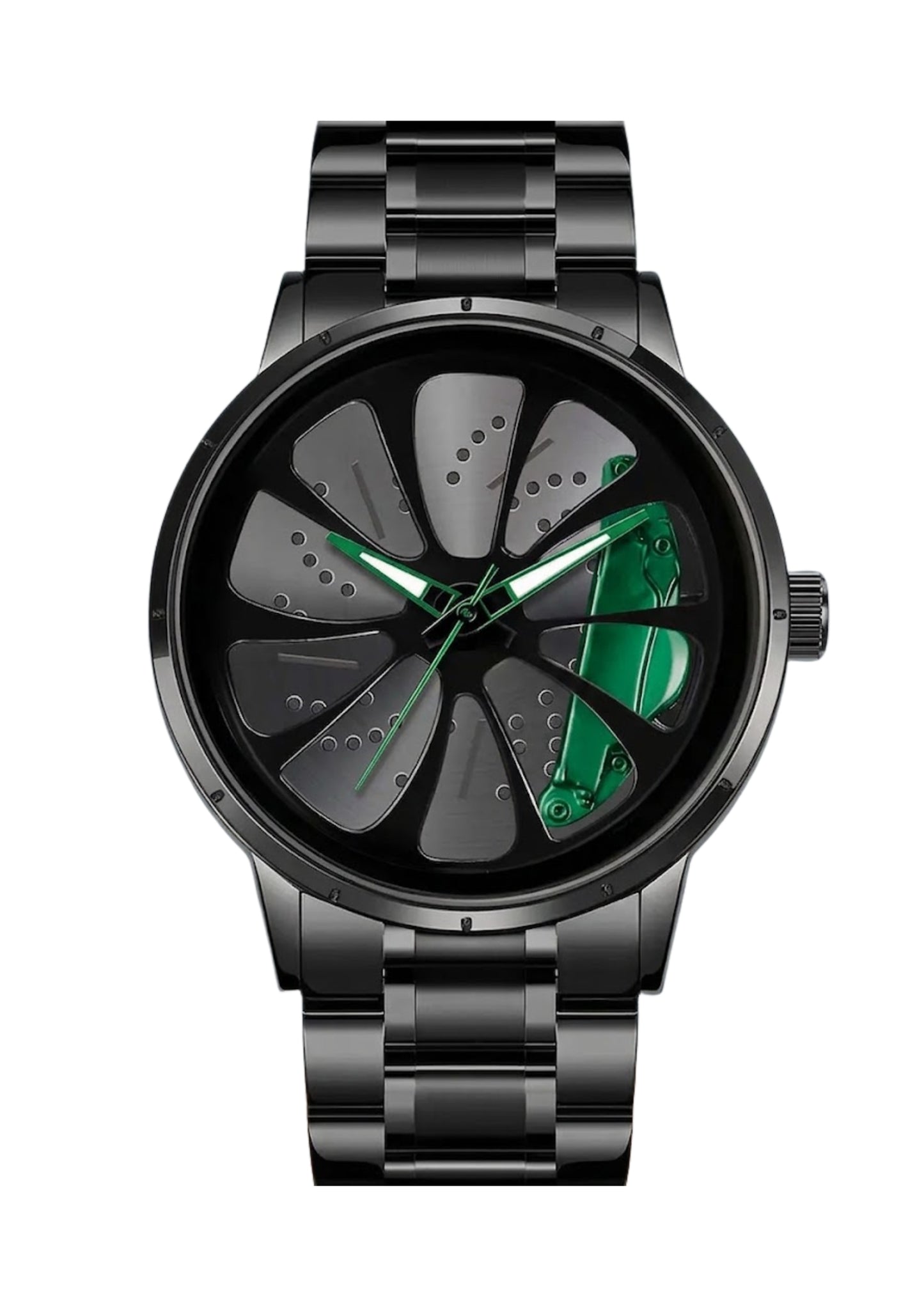 Porsche 911 Gyro Watch Green - Spinning Wheel Edition