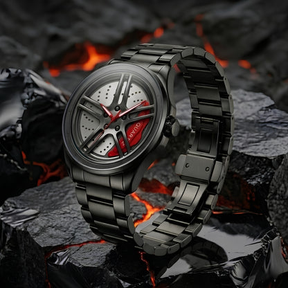 Nissan GTR Gyro Watch - Spinning Rim Edition
