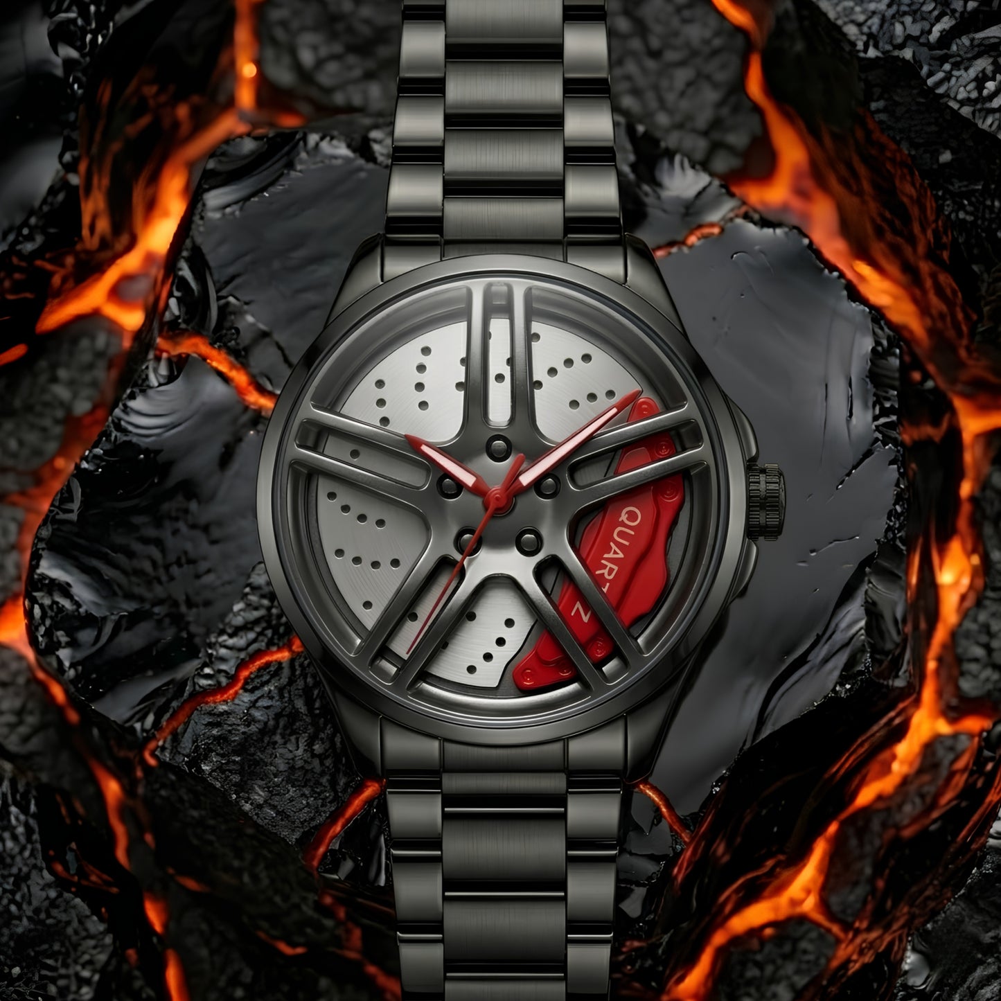Nissan GTR Gyro Watch - Spinning Rim Edition