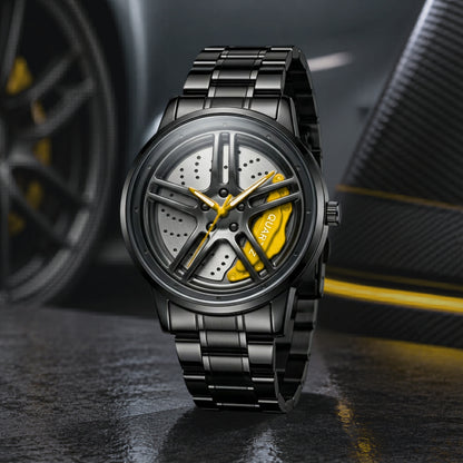 Nissan GTR Gyro Watch - Spinning Rim Edition