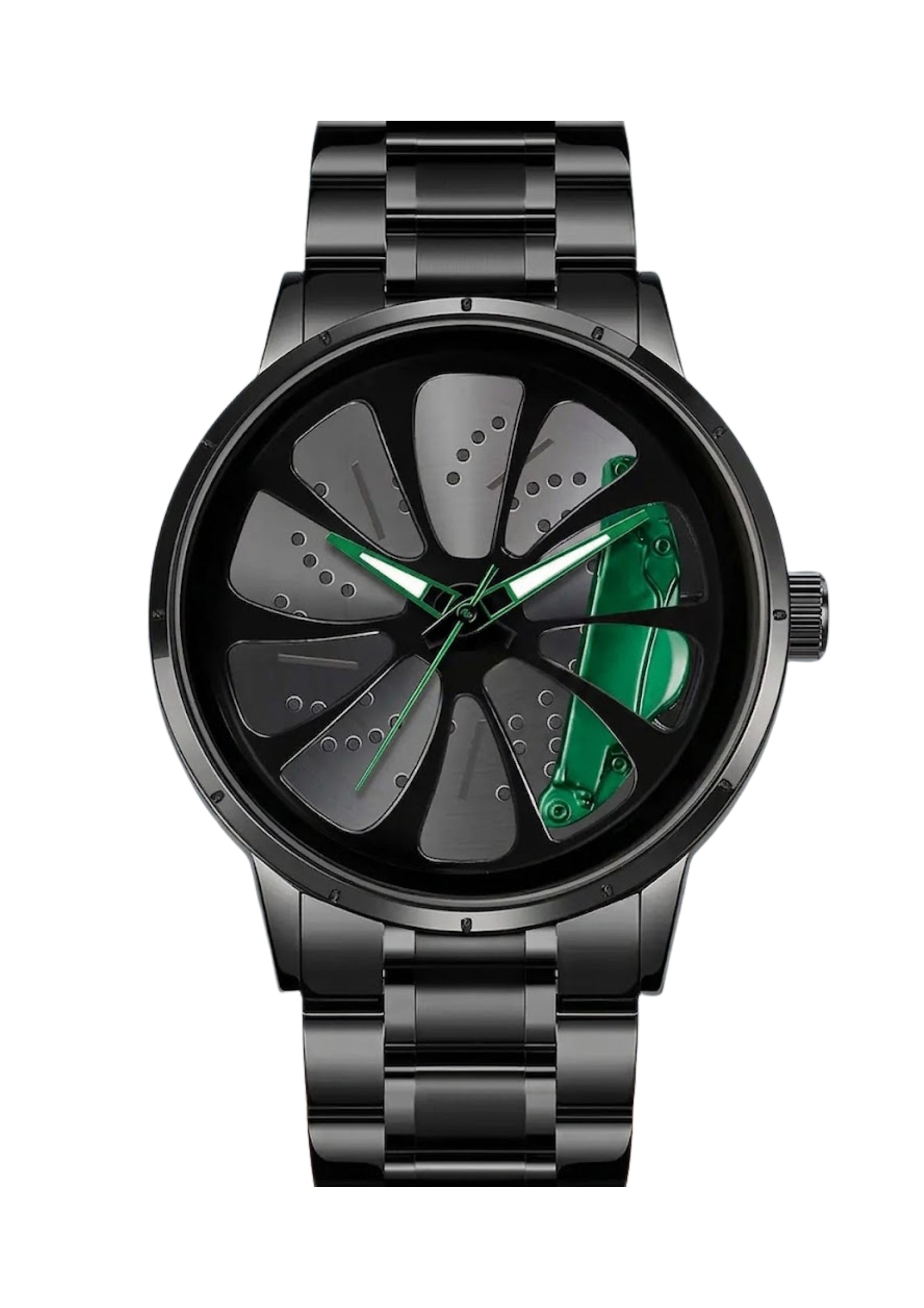Porsche 911 Gyro Watch Green - Spinning Wheel Edition
