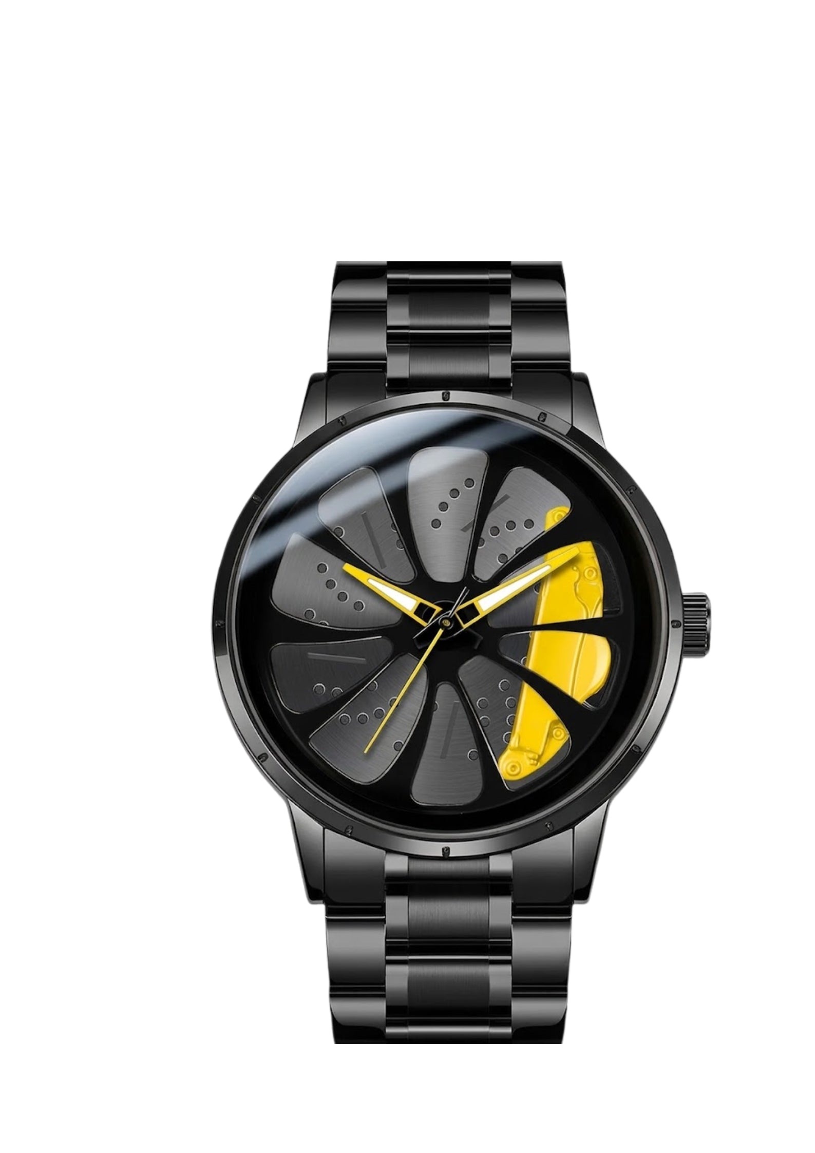 Porsche 911 Gyro Watch Yellow - Spinning Wheel Edition