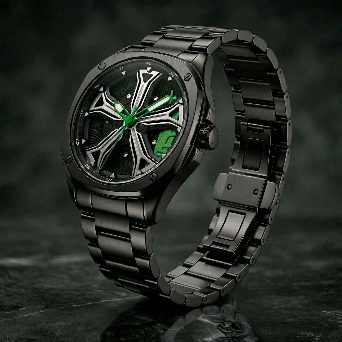 Audi RS7 Gyro Watch Green - Spinning Wheel Edition