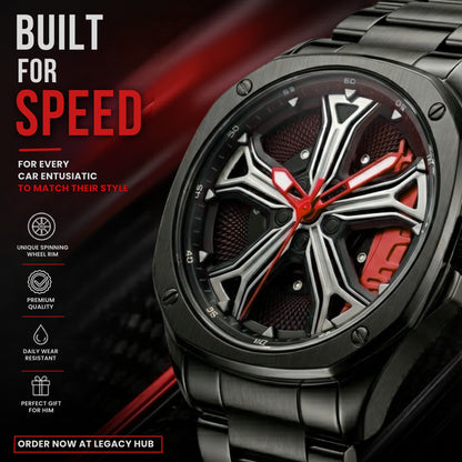Audi RS7 Gyro Watch Red - Spinning Wheel Edition
