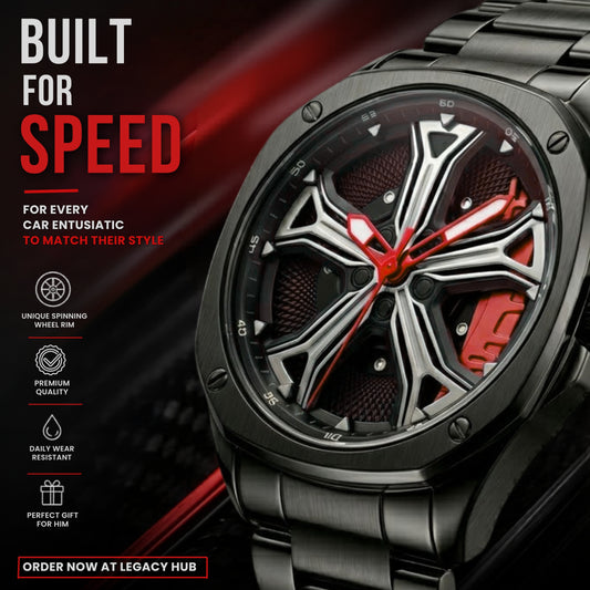 Audi RS7 Gyro Watch Red - Spinning Wheel Edition