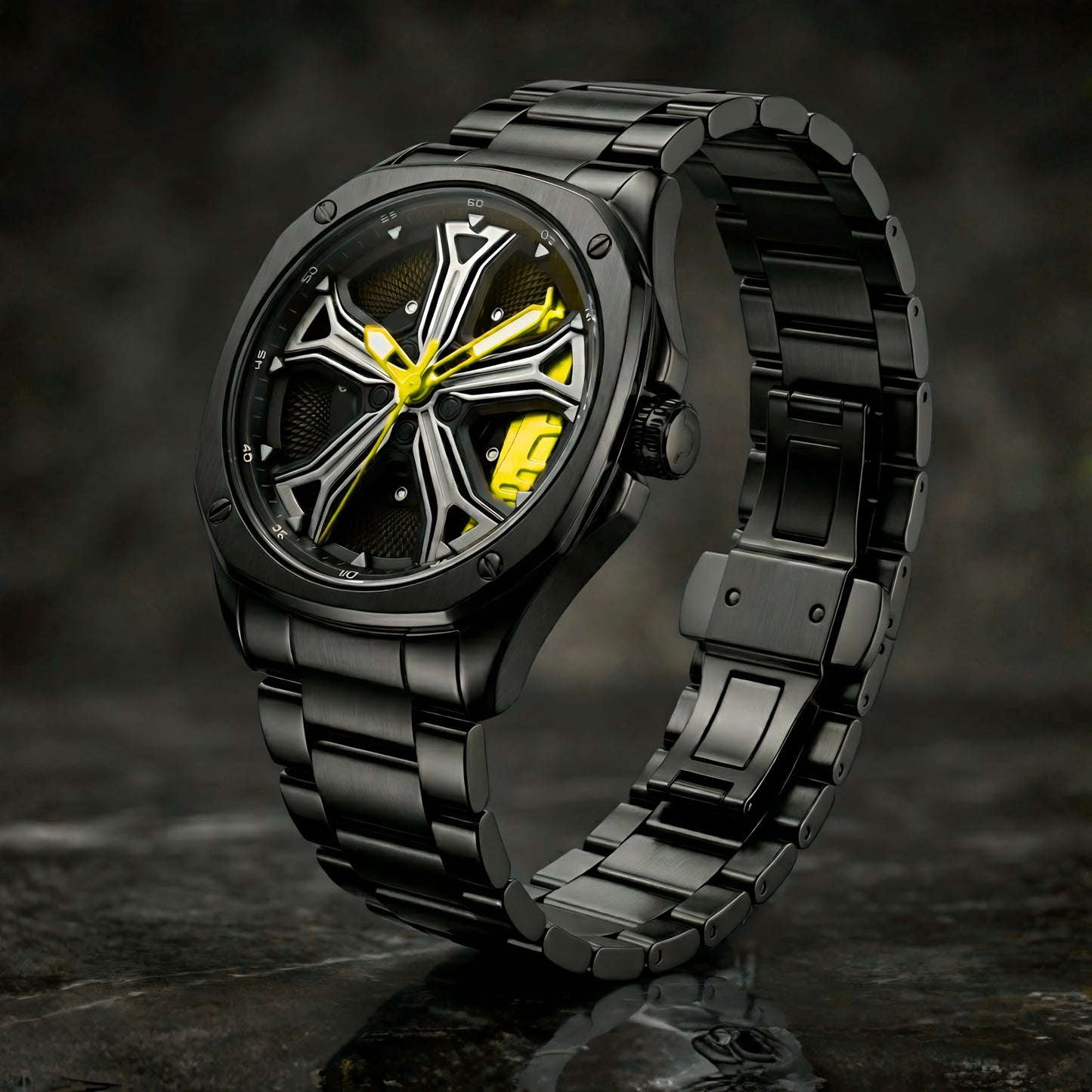 Audi RS7 Gyro Watch Yellow - Spinning Wheel Edition