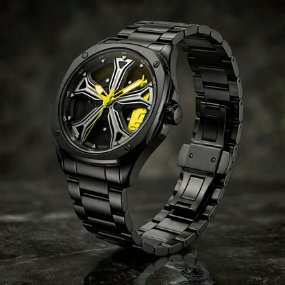 Audi RS7 Gyro Watch Yellow - Spinning Wheel Edition
