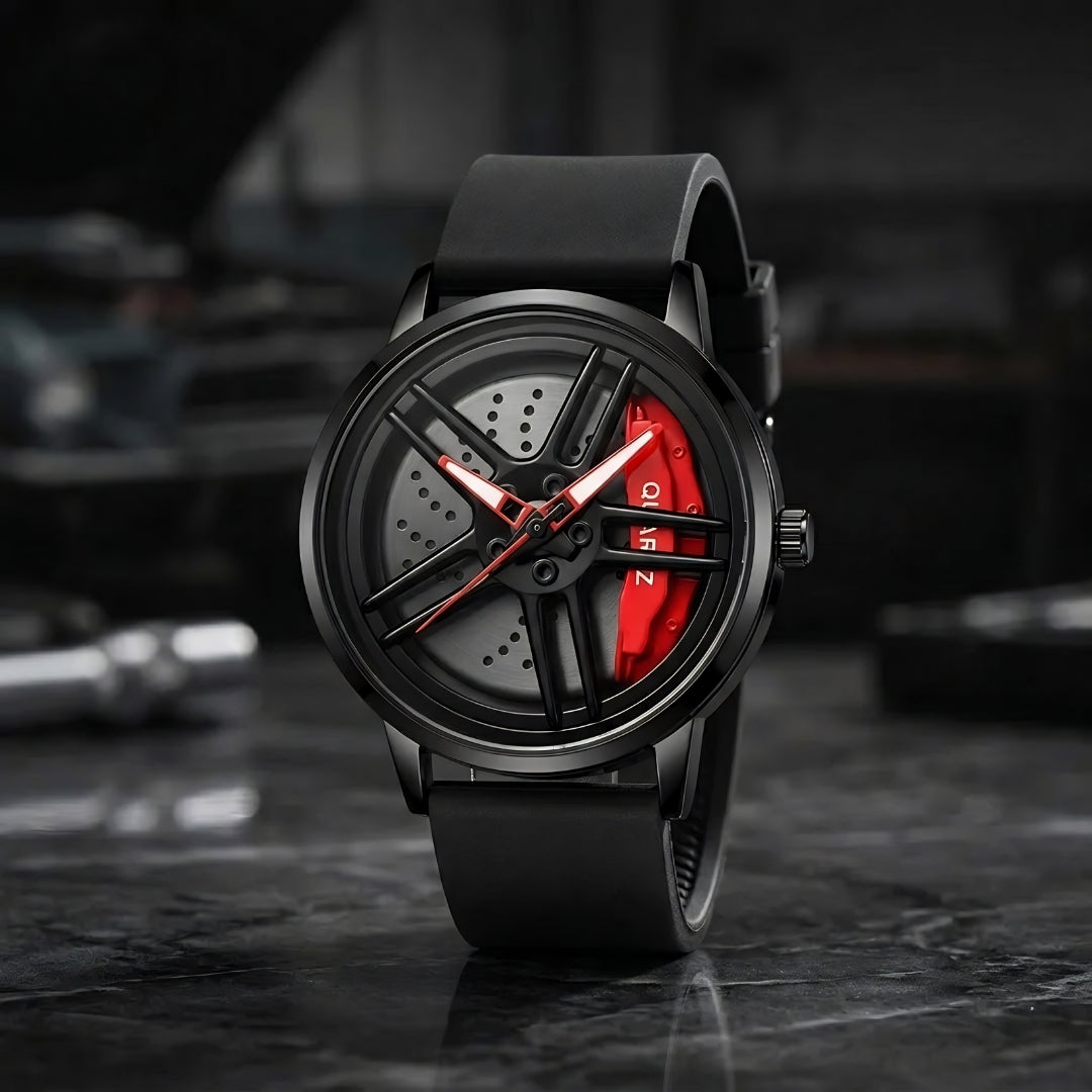 BMW M5 Gyro Watch Red - Spinning Wheel Edition