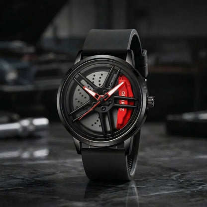 BMW M5 Gyro Watch Red - Spinning Wheel Edition