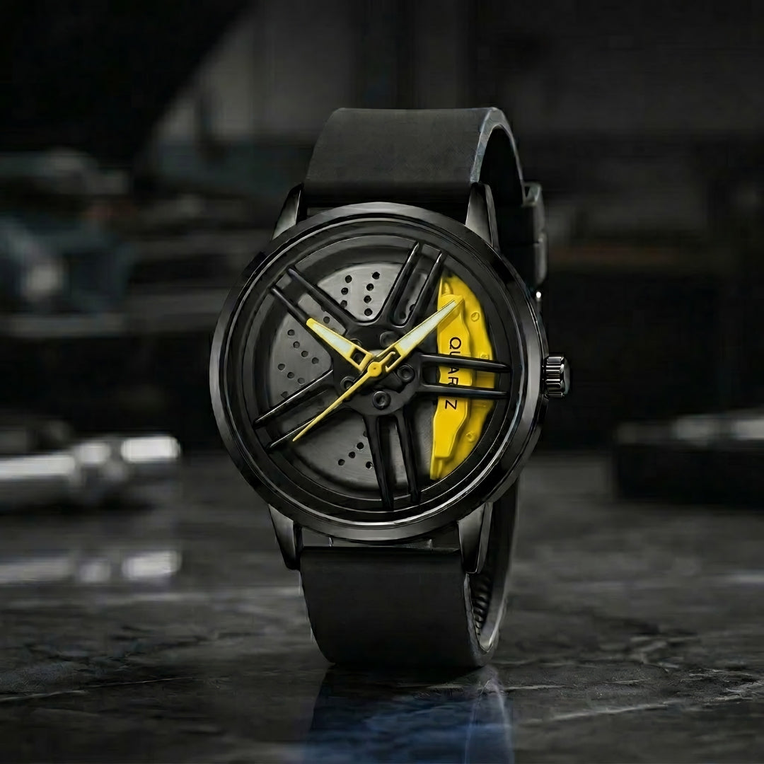 BMW M5 Gyro Watch Yellow - Spinning Wheel Edition