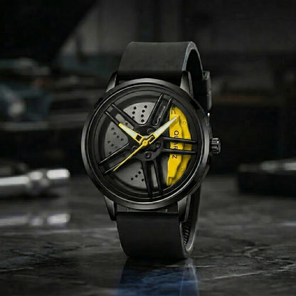 BMW M5 Gyro Watch Yellow - Spinning Wheel Edition